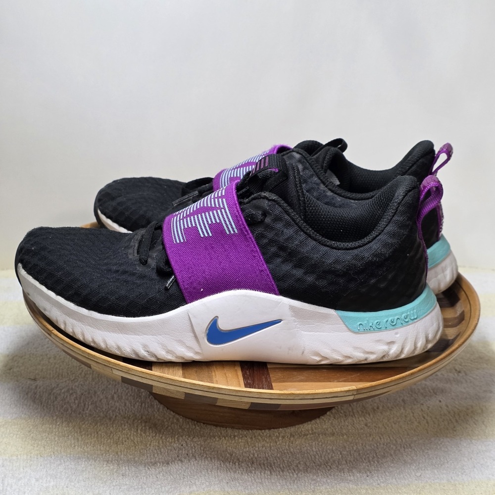 NIKE RENEW IN-SEASON TR 9 Women's Size 7 Training Shoes Black/Purple #AR4543007